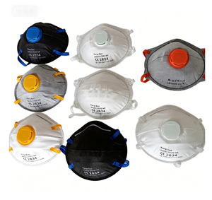 20 masques <span class=keywords><strong>anti</strong></span>-<span class=keywords><strong>poussière</strong></span> jetables FFP2 avec valve conformes à la norme EN149 pour usage <span class=keywords><strong>professionnel</strong></span> - Product Image 4