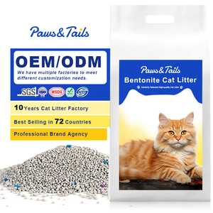Litière pour chat en bentonite avec petites particules, vente en gros - Product Image 2