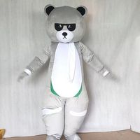 Costume gonflable de mascotte d'ours mignon personnalisé 2026 BAIGE pour activités similaires à TikTok, publicité et spectacles de danse pour adultes
