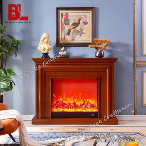 Chimenea Eléctrica Portátil Independiente con Luz LED para Interiores, <span class=keywords><strong>Estufa</strong></span> de Leña Sintética con Repisa de Resina en Venta - Product Image 5