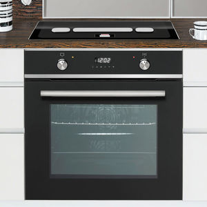 <span class=keywords><strong>Four</strong></span> de boulangerie commercial entièrement noir intégré au gaz et à la convection électrique en acier inoxydable pour un usage domestique - Product Image 2