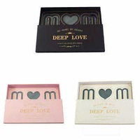 INUNION Boîte à Fleurs Boîte Cadeau « Je t'aime » avec Mousse Florale Cadeau Fête des Mères Boîte en Forme de Lettre