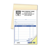 Facture personnalisée imprimée en papier NCR à 2 feuillets, bon de commande, formulaires d'acceptation, format de poche, carnet de vente