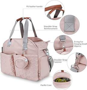 Sac à main <span class=keywords><strong>en</strong></span> polyester pour couches et tire-lait <span class=keywords><strong>avec</strong></span> boîte à sucette pour le travail les <span class=keywords><strong>week</strong></span>-ends et maman et bébé <span class=keywords><strong>en</strong></span> déplacement - Product Image 4