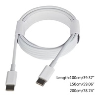 Câble de Chargement Rapide Double USB-C PD 3A 60W Personnalisé 2026 Premium 1M (3,3FT) avec Synchronisation de Données Haute Vitesse pour Tablettes, Téléphones et Ordinateurs Portables