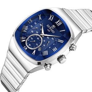 <span class=keywords><strong>Orologio</strong></span> Cronografo di Lusso REWARD per <span class=keywords><strong>Uomo</strong></span>, Cinturino in <span class=keywords><strong>Acciaio</strong></span> Inossidabile, Vetro Diamantato, <span class=keywords><strong>Elegante</strong></span> Quadrante Blu, <span class=keywords><strong>Orologio</strong></span> da Polso Business Nuovo - Product Image 4