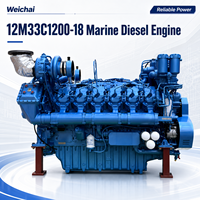 Prix d'usine SCDC Baudouin Série 12M33 882 kW 1200 ch 1800 tr/min Moteur marin 12M33C1200-18 pour bateau de pêche, bateau de travail, remorqueur