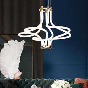 Nordic style Creative Pendant Lights restaurant Acrylic Line Pendant Lighting <b>for</b> Living Room <b>Bedroom</b> - Product Image 2