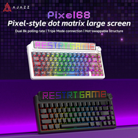 Keyboard Mekanik 68 Tombol Ringkas Layanan Lengkap Tri Mode 2.4G BT USB C RGB Produsen OEM ODM Grosir Langsung Pabrik