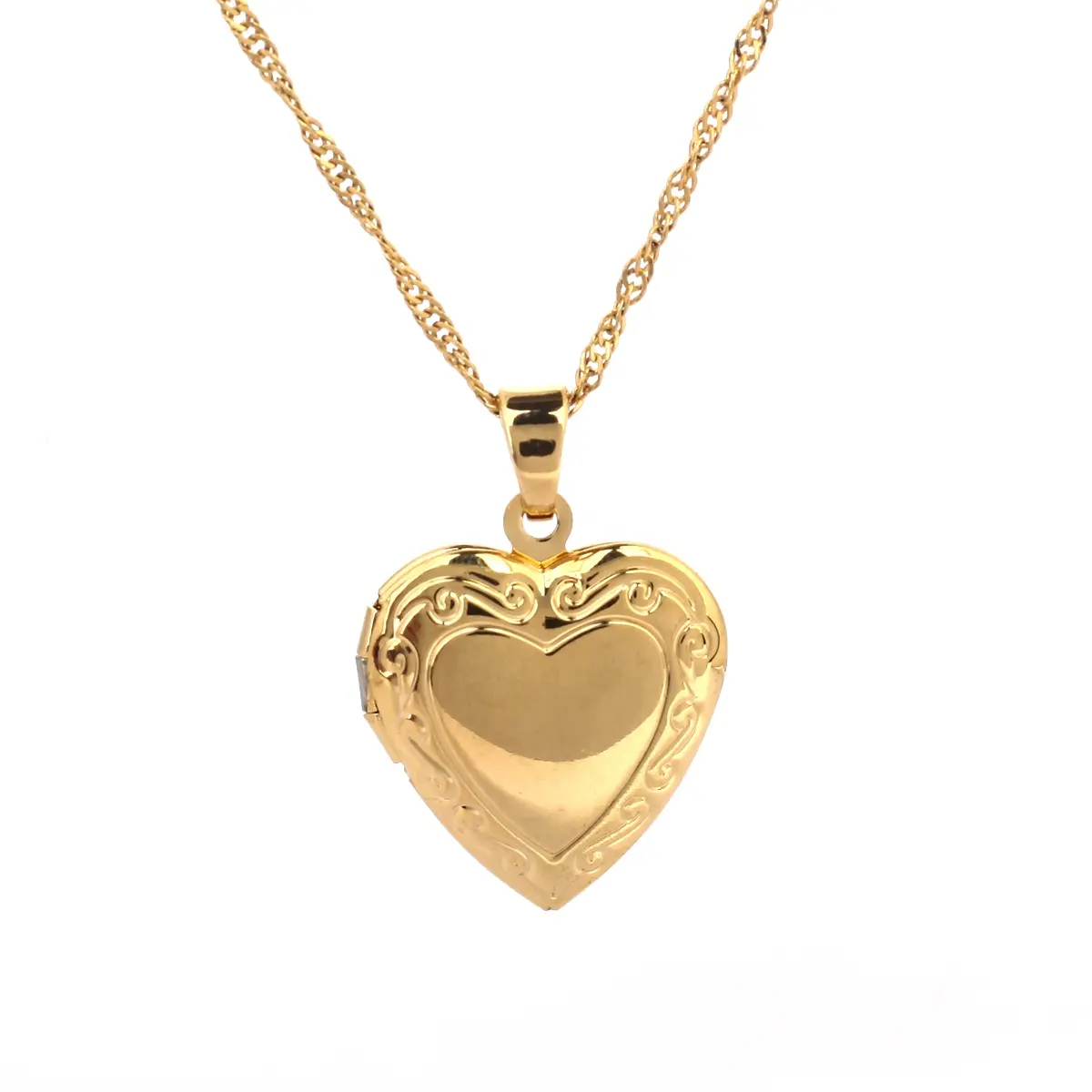 Женское Ожерелье с кулоном в виде сердца, 24 к