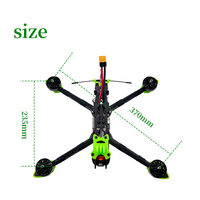 PFLY AO7 mark 4 7 pouces F405 V3 60A FPV analogique avec caméra 1200tvl drone FPV longue portée