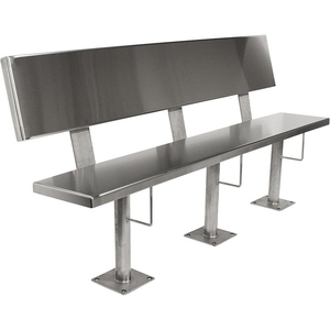 <span class=keywords><strong>Banco</strong></span> <span class=keywords><strong>de</strong></span> detención Kuge personalizable <span class=keywords><strong>de</strong></span> acero inoxidable <span class=keywords><strong>de</strong></span> alta resistencia, montado en el suelo, con respaldo, para prisión/celda - Product Image 2