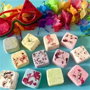 Wholesale Aromatherapy Shower Steamers OEM Private Label Square Bath Bomb Natural Essential Oil Shower Tablets