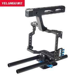 เคสกล้อง Yelangu รุ่น C5 สำหรับ GH4 A7 DSLR ทำจากอลูมิเนียมอัลลอยด์ แขนปรับได้ พร้อมชุดติดตั้ง Follow Focus และอุปกรณ์กันสั่น - Product Image 1