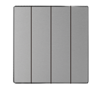 Panneau tactile en acrylique doré 10A IP65 étanche, interrupteur mural USB à double commande 3 voies type 86 pour la maison