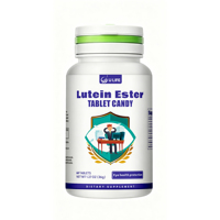 Tablet Kunyah Rasa Blueberry Pendukung Kesehatan Mata, Lutein Ester, Penyaring Cahaya Biru, Antioksidan, Kejernihan Penglihatan, Formula Harian