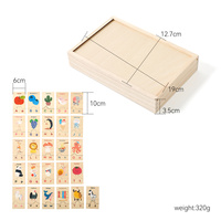 Puzzles en bois Montessori Alphabet et animaux Jouet éducatif pour enfants de 2 à 7 ans Unisexe avec boîte de rangement