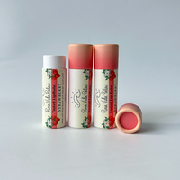 Baume à lèvres bio personnalisé avec logo, 10g, emballage écologique biodégradable, tube en papier kraft recyclable fait main, estampage