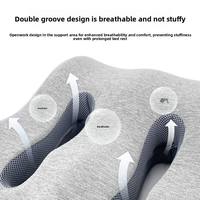 Oreiller de repos pour les jambes en mousse à mémoire de forme, forme de coin, pour soulager la douleur du nerf sciatique, positionnement réglable du lit et confort de sommeil