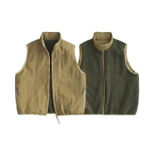 Cool Sleeveless Jacket for Man Working reversible vest for Men Casual Mens Vest
