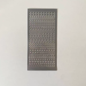 Petites <span class=keywords><strong>lettres</strong></span> anglaises dorées argentées décoratives, étiquettes numériques, mini chiffres métalliques, autocollants adhésifs en vinyle <span class=keywords><strong>alphabet</strong></span> DIY - Product Image 6