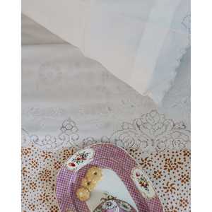 Sicilian Mixed Linen Double <b>Bed</b> <b>Sheet</b> <b>Floral</b> Printed Fitted and Flat <b>Sheets</b> - Product Image 4