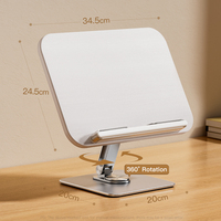 Support de lecture en bois YD-10 avec rotation à 360° et hauteur réglable pour livres épais, tablettes et ordinateurs portables – Livraison gratuite