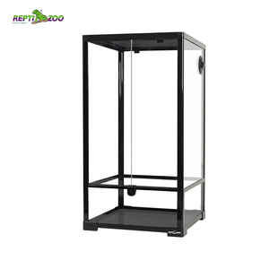 REPTIZOO 33 Gal 125 L dikey sürüngen teraryum cam ve tel ile tel örgü elek taraf sürüngen tankı sürüngen kafesi - Product Image 1