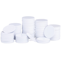 NFC Mobile Social Media Tag 25mm Redondo PVC en blanco Ntag216 215 Nfc Tag Tamaño pequeño con etiqueta Nfc adhesiva fuerte