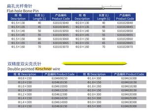 Kawat Kirschner Presisi Ganda 0.8mm-3.5mm untuk Bedah Ortopedi Warna Kuning Dari Beijing Fule - Product Image 2