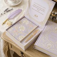 Ensemble cadeau de luxe pour le bureau, carnet en cuir et stylo avec boîte personnalisable avec logo