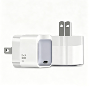 Kit de <span class=keywords><strong>chargeur</strong></span> rapide 20W PD, <span class=keywords><strong>chargeur</strong></span> mural GaN type C avec prise multi-prise US UK EU, câble de charge USB-C portable pour téléphone tablette - Product Image 2