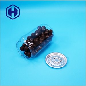 Canette de soda en plastique PET ronde avec couvercle en aluminium facile à ouvrir, vente en gros - Product Image 5