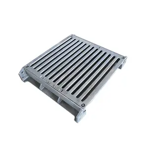 Square cast iron trench drain grates