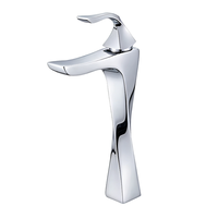 Robinet de lavabo moderne monocommande eau chaude et froide, mitigeur de salle de bain à poser sur comptoir