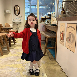 <span class=keywords><strong>Abbigliamento</strong></span> per Bambine in Stile Principessa Coreano, Nuovo Vestito in Denim Morbido e Alla Moda per l'Autunno 2026 - Product Image 2