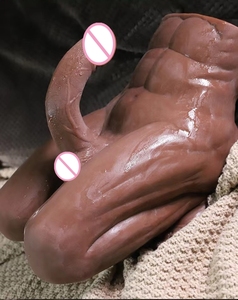 Pene Artificial, Dildo Realista, Herramienta Sexual, Dispositivo de Autoconsolación para Mujeres, Juguete Sexual, Torso Sólido de Medio Cuerpo, Molde Inverso, Muñeca Masculina con Trasero Grande - Product Image 3