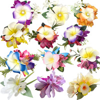Clip à cheveux tendance pour les vacances à la plage, fleur d'œuf hawaïenne, clip à cheveux fait à la main, accessoires pour cheveux pour femmes