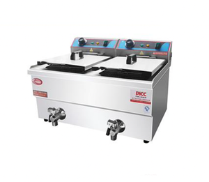 เครื่องทอดไฟฟ้าทรงลึกสำหรับร้านอาหารฟาสต์ฟู้ดเครื่องทอดอัตโนมัติสำหรับเคาน์เตอร์ EDZ131V - Product Image 2