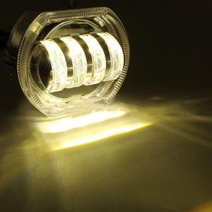 Venta al por mayor de fábrica: Faro de motocicleta de ojo de diablo de 12V, 30W, 3000 lúmenes, H4, ajuste universal, lámpara de trabajo frontal impermeable para todoterreno - Product Image 5