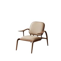 Fauteuil en bois massif, chaise de loisirs individuelle pour la maison, fauteuil de salon de luxe léger pour villa