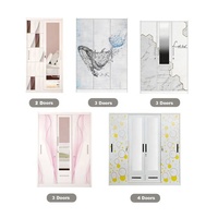 Armoire en acier sur mesure, style minimaliste moderne, pour vêtements, résistante à l'humidité, compartiment amovible, mécanisme à charnières
