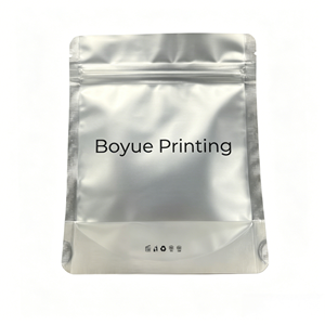 Custom Printed Logo 100% Biodegradable Kraft Paper Flat Pouch 3 Side Seal <b>Packaging</b> Bag for Facial Mask - Product Image 1
