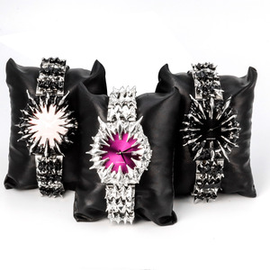 นาฬิกาข้อมือสแตนเลสสตีลแบบกำหนดเองสำหรับผู้ชาย สไตล์เทคโนพังก์ ไซเบอร์ อินดัสเทรียล ดาร์กเทค เอดจ์ พรีเมียม เครื่องประดับแฟชั่นสำหรับผู้ชาย - Product Image 2