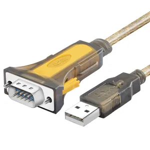 สายเคเบิล USB เป็น RS232ต่อเนื่องจากโรงงานอะแดปเตอร์เครื่องพิมพ์ตัวเมียไปยังพอร์ต USB เป็น DB9