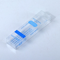 Boîtes d'emballage en plastique transparent PET recyclable, PVC, haute transparence, motif rectangulaire, solution d'emballage écologique