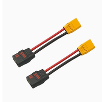 Câble de charge en silicone anti-étincelles QS8 mâle AWG10 vers XT90 femelle