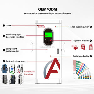 Station de <span class=keywords><strong>recharge</strong></span> électrique commerciale intelligente AMPPAL 22KW 44KW nouvelle énergie Mode 3 Niveau 2 CE IP55 OCPP pour voitures électriques - Product Image 6