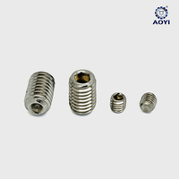 Vis sans tête hexagonale à six pans creux en acier inoxydable 304 OEM M3-10MM, système métrique, finition passive, filetage standard