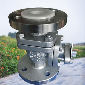Válvula de Bola con Brida F46 Revestida de Acero Inoxidable de 1 Pulgada, Resistente a la Corrosión para Gases Corrosivos, Uso Industrial - Product Image 1